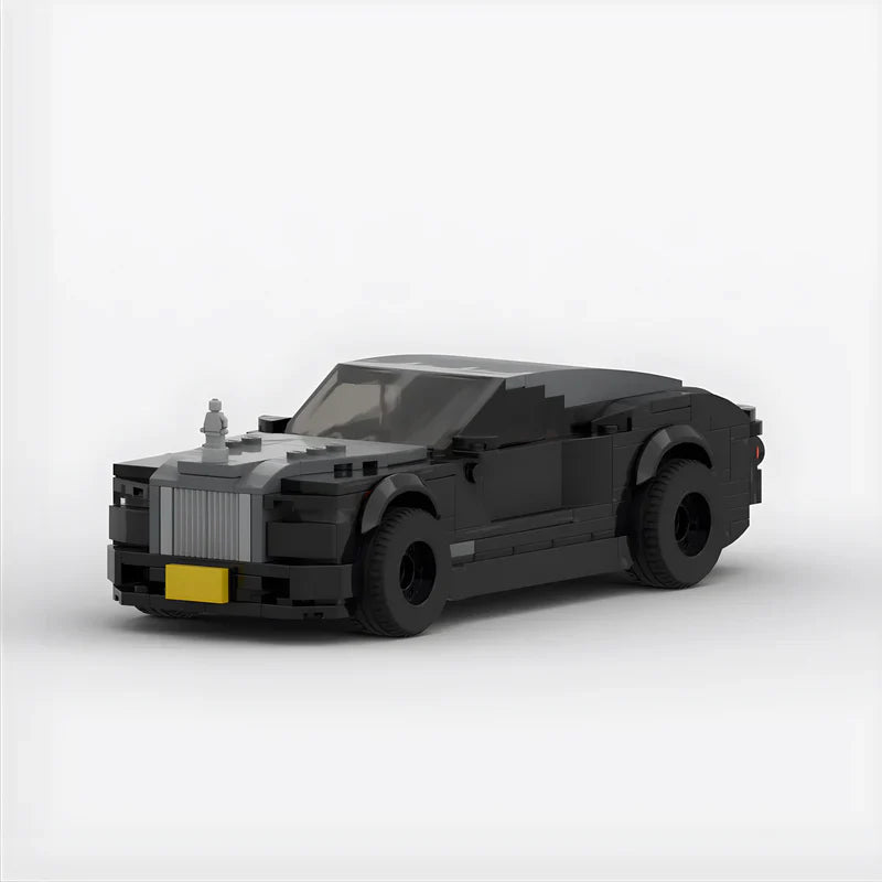 Rolls Royce Wraith brick model - front angle view - TheBrickTube