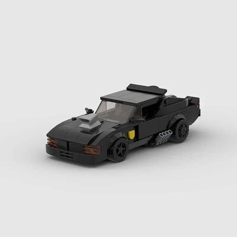 Ford Falcon V8 Interceptor|Mad Max brick model - front angle view - TheBrickTube