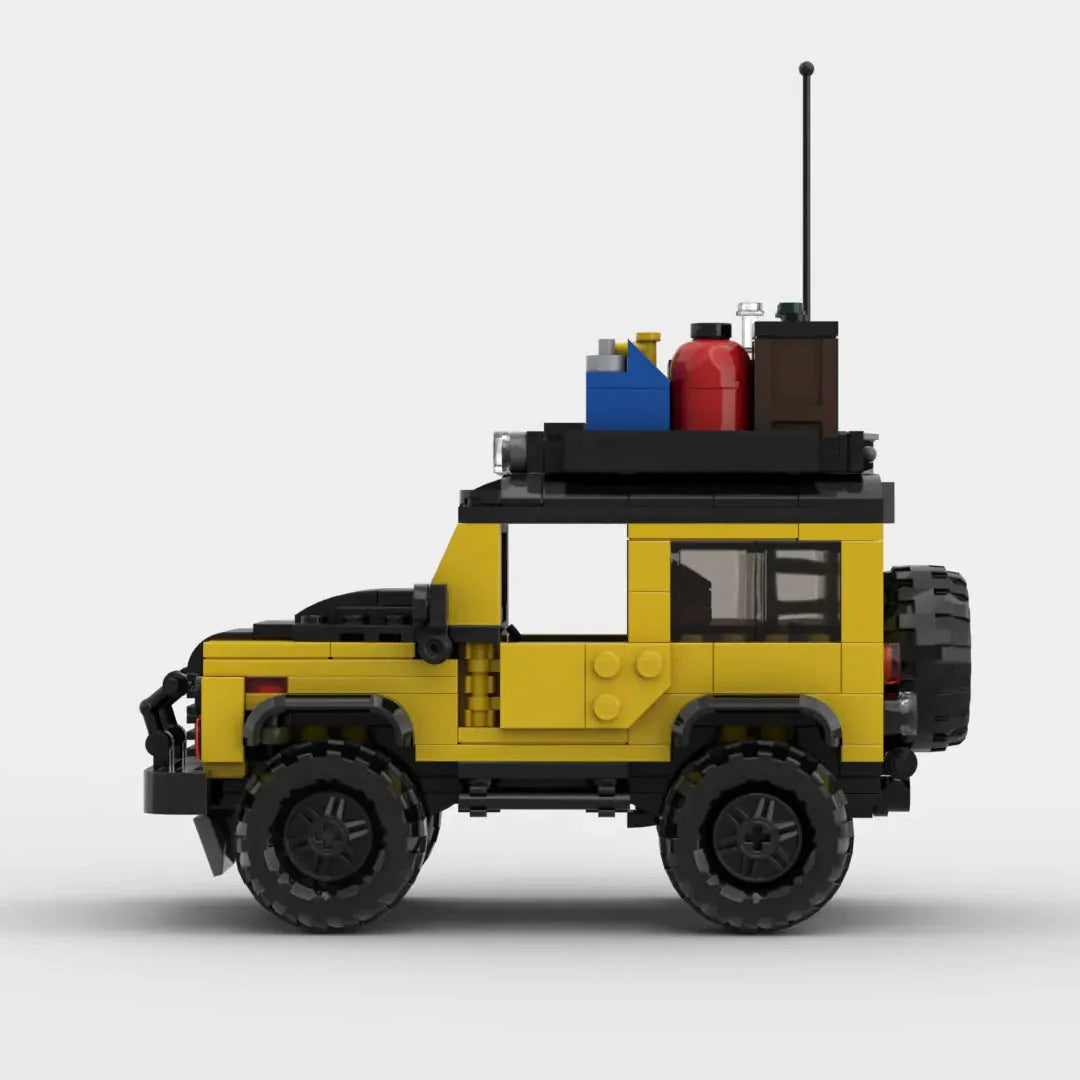 Land Rover Defender Overland brick model - detail close-up - TheBrickTube