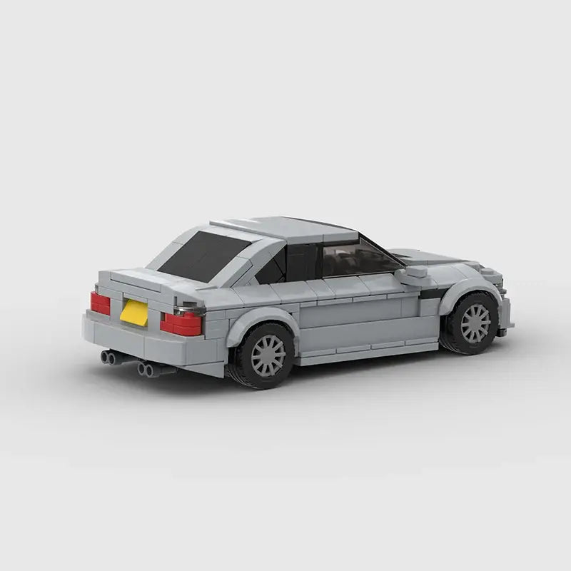 BMW M3 E46 brick model - side profile view - TheBrickTube