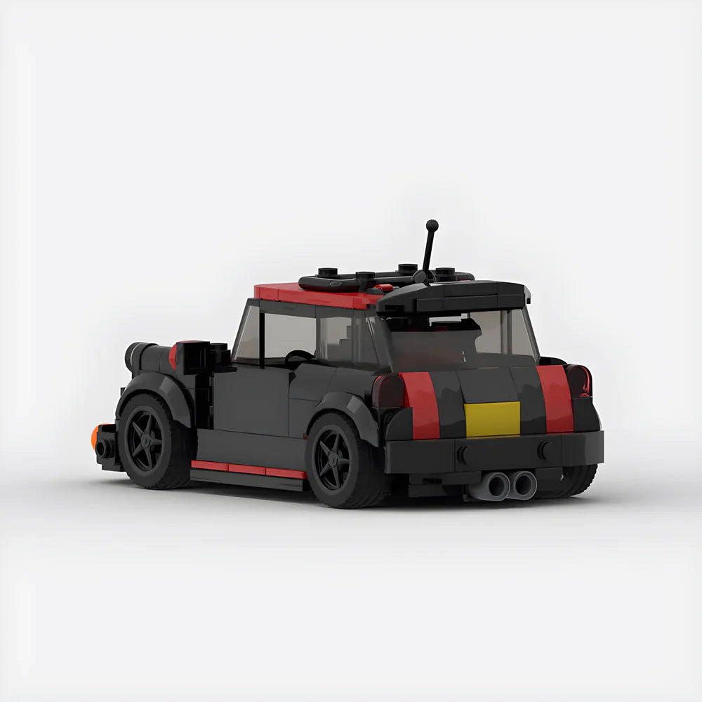 Mini Cooper S / JCW Gray brick model - side profile view - TheBrickTube