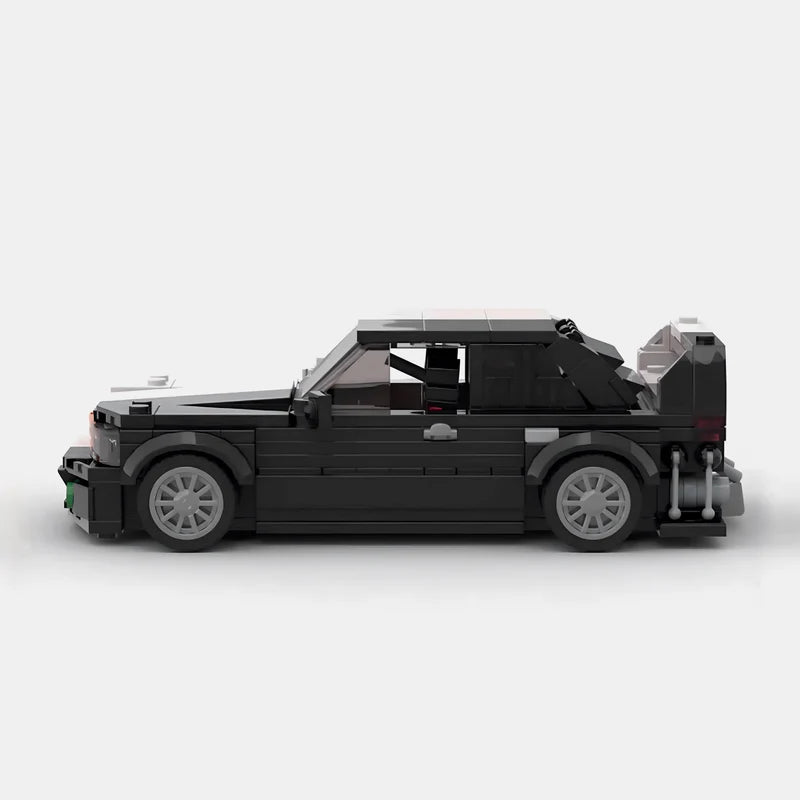Mercedes-Benz 190E ASAP Rocky brick model - detail close-up - TheBrickTube
