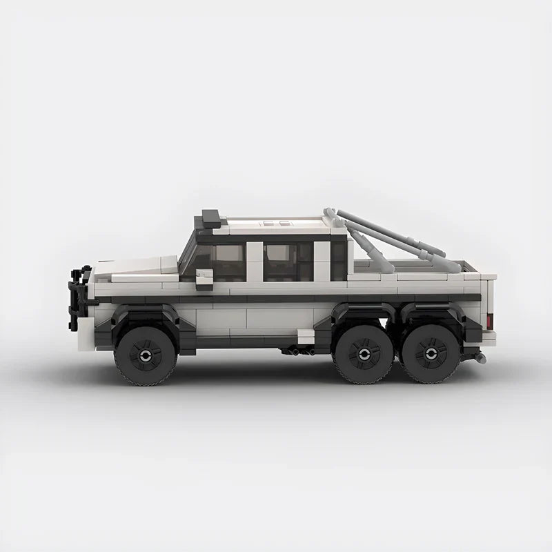 Mercedes-Benz G63 6x6 G Wagon brick model - rear angle view - TheBrickTube