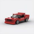 Abarth 131 Rally Car brick model - front angle view - TheBrickTube
