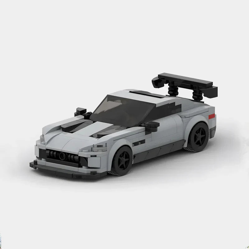 Mercedes-Benz AMG GT Black series|Orange brick model - detail close-up - TheBrickTube