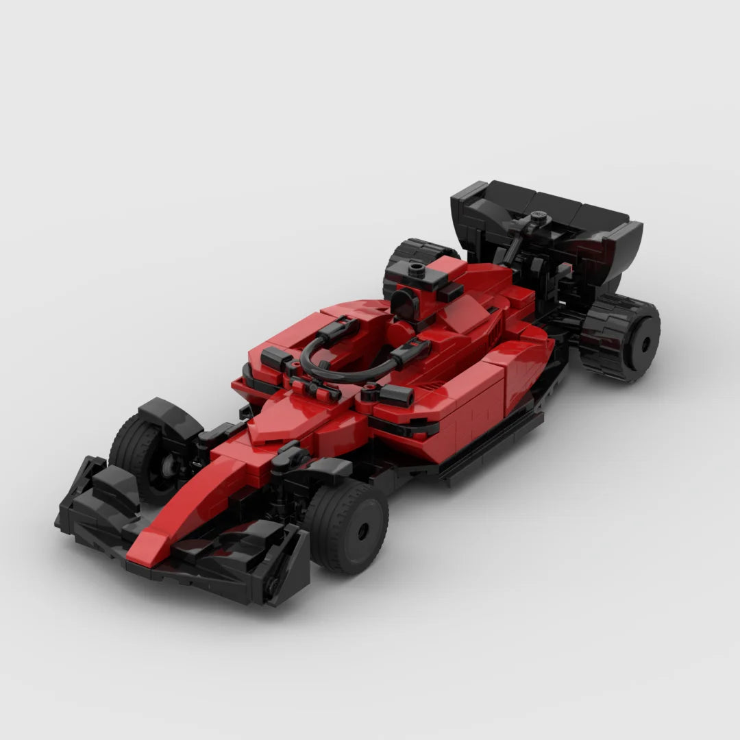 Ferrari F1 brick model - rear angle view - TheBrickTube