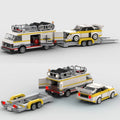 Audi Sport Quattro Transporter brick model - front angle view - TheBrickTube