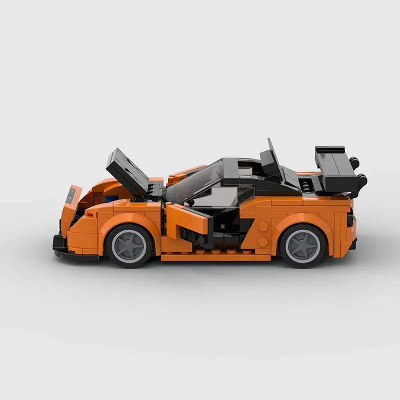 Mazda RX7|Fast and Furious brick model - detail close-up - TheBrickTube