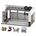 Car Wash brick model - front angle view - TheBrickTube