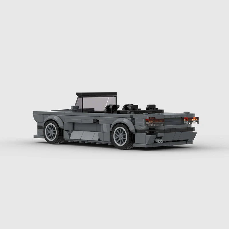 BMW 325i E30 Convertible brick model - top-down view - TheBrickTube