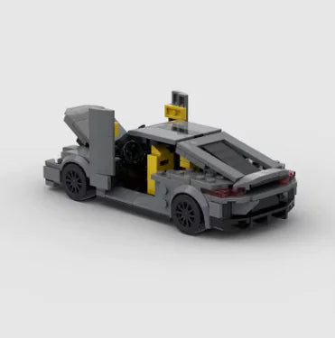 Koenigsegg Gemera brick model - side profile view - TheBrickTube