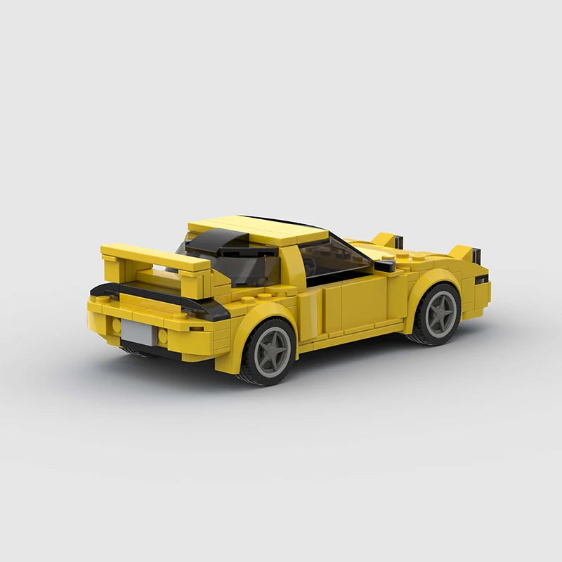 Mazda RX7 brick model - side profile view - TheBrickTube