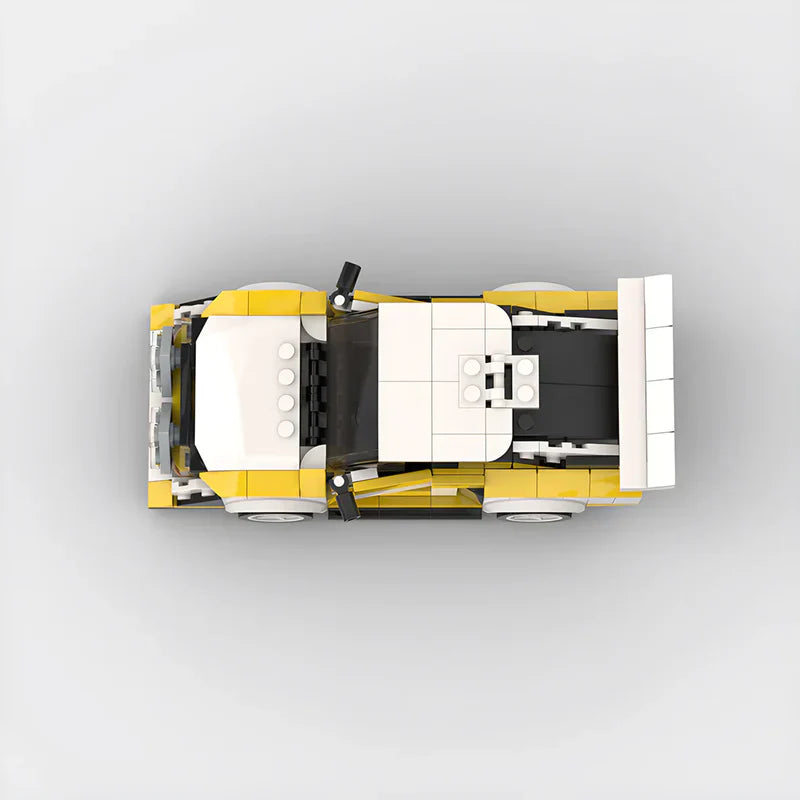 Audi Quattro S1 brick model - detail close-up - TheBrickTube