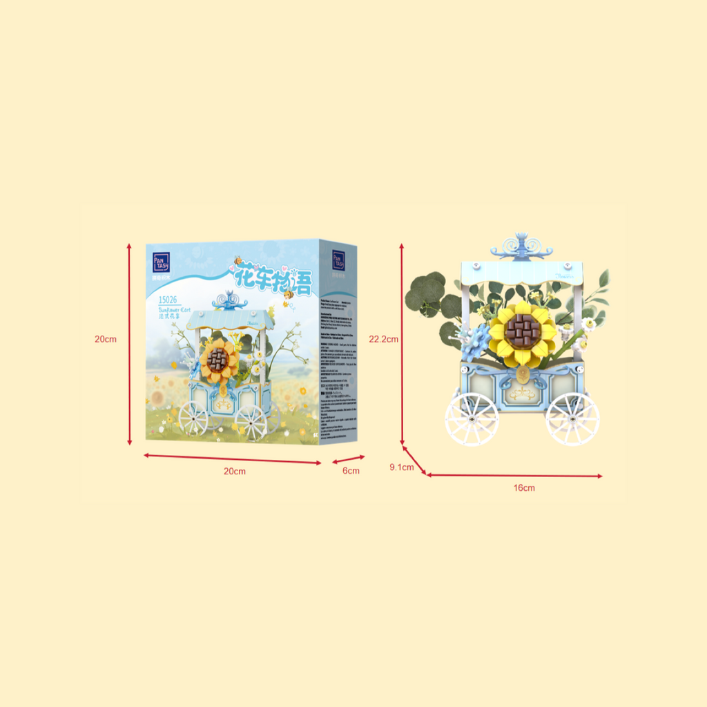 Pantasy Sunflower Cart 15026 - Image 4 of 4 | TheBrickTube