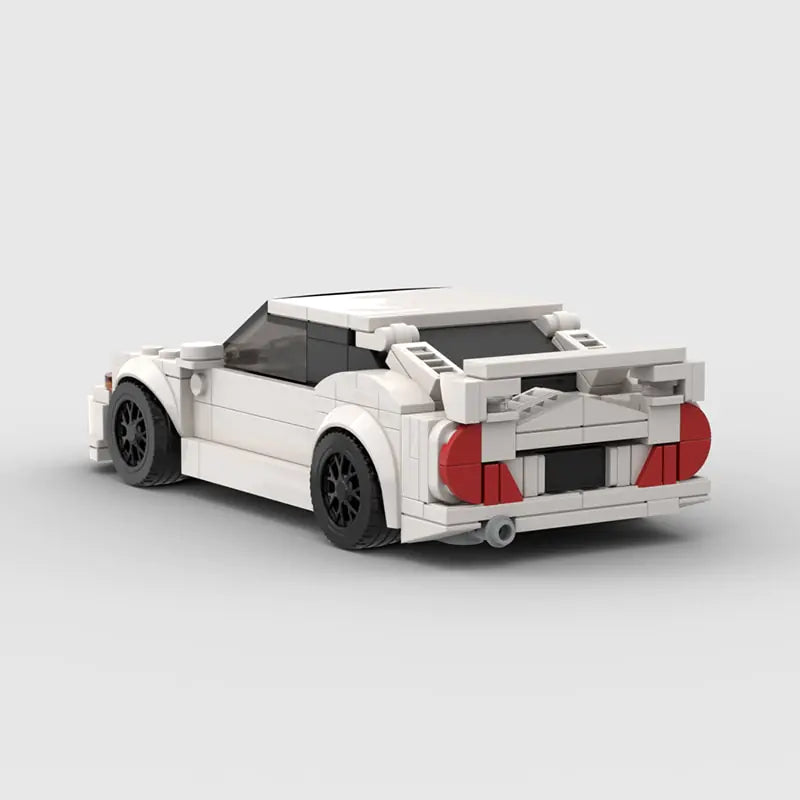 Mitsubishi EVO 4/5/6 brick model - side profile view - TheBrickTube