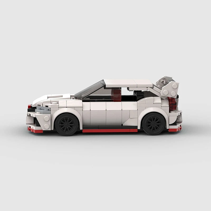 Honda Civic Type-R brick model - rear angle view - TheBrickTube