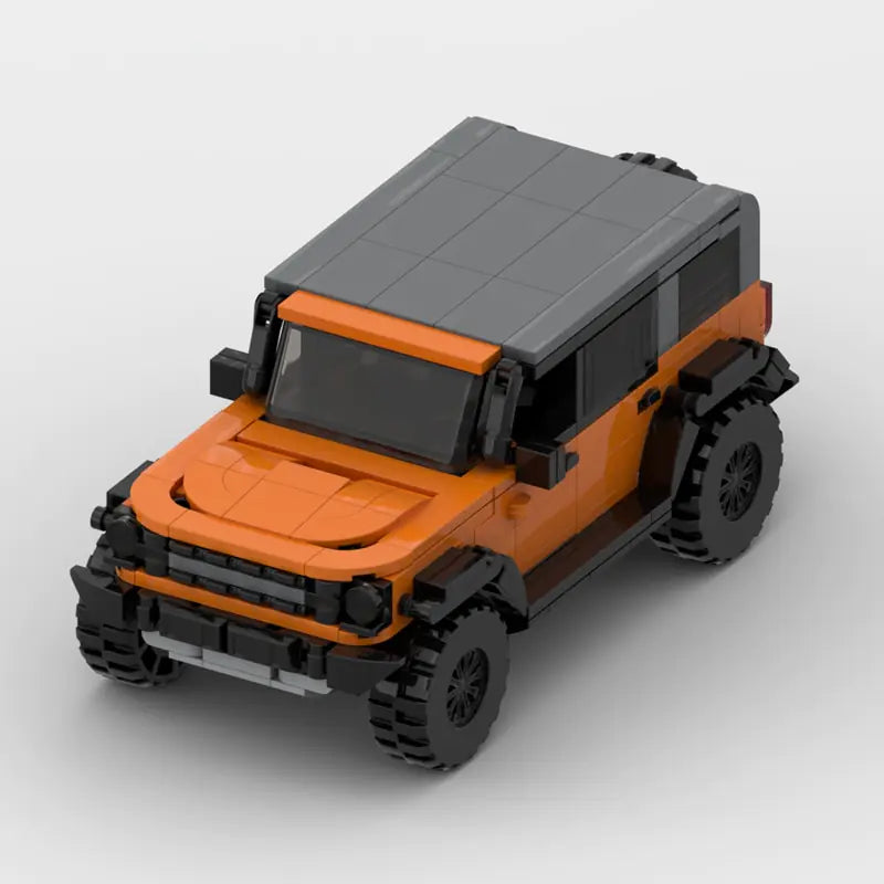Ford Bronco brick model - detail close-up - TheBrickTube