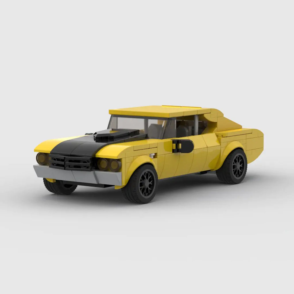 Chevrolet Chevelle SS brick model - detail close-up - TheBrickTube