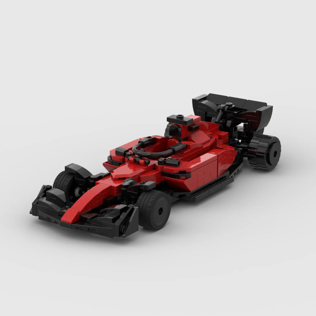 Ferrari F1 brick model - front angle view - TheBrickTube