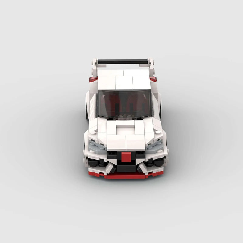 Honda Civic Type-R brick model - display view - TheBrickTube