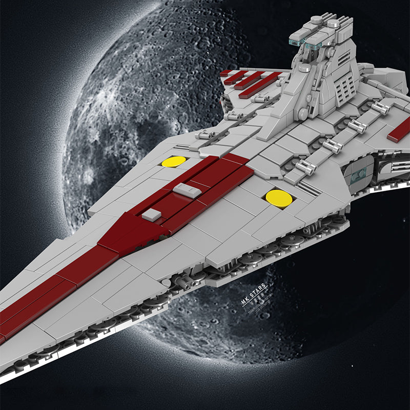 21074 The Republic Attacked The Cruiser with 1320 Pieces | Ship Building Blocks - Image 6 of 8 | TheBrickTube