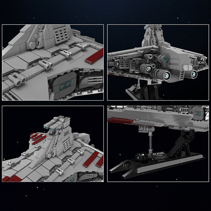 21074 The Republic Attacked The Cruiser with 1320 Pieces | Ship Building Blocks - Image 3 of 8 | TheBrickTube