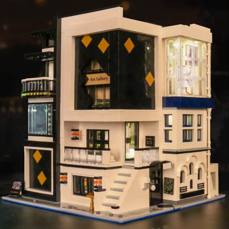 16043 Art Gallery Showcase 3-Layer MOC Building Set | 3,536 PCS - Image 7 of 9 | TheBrickTube