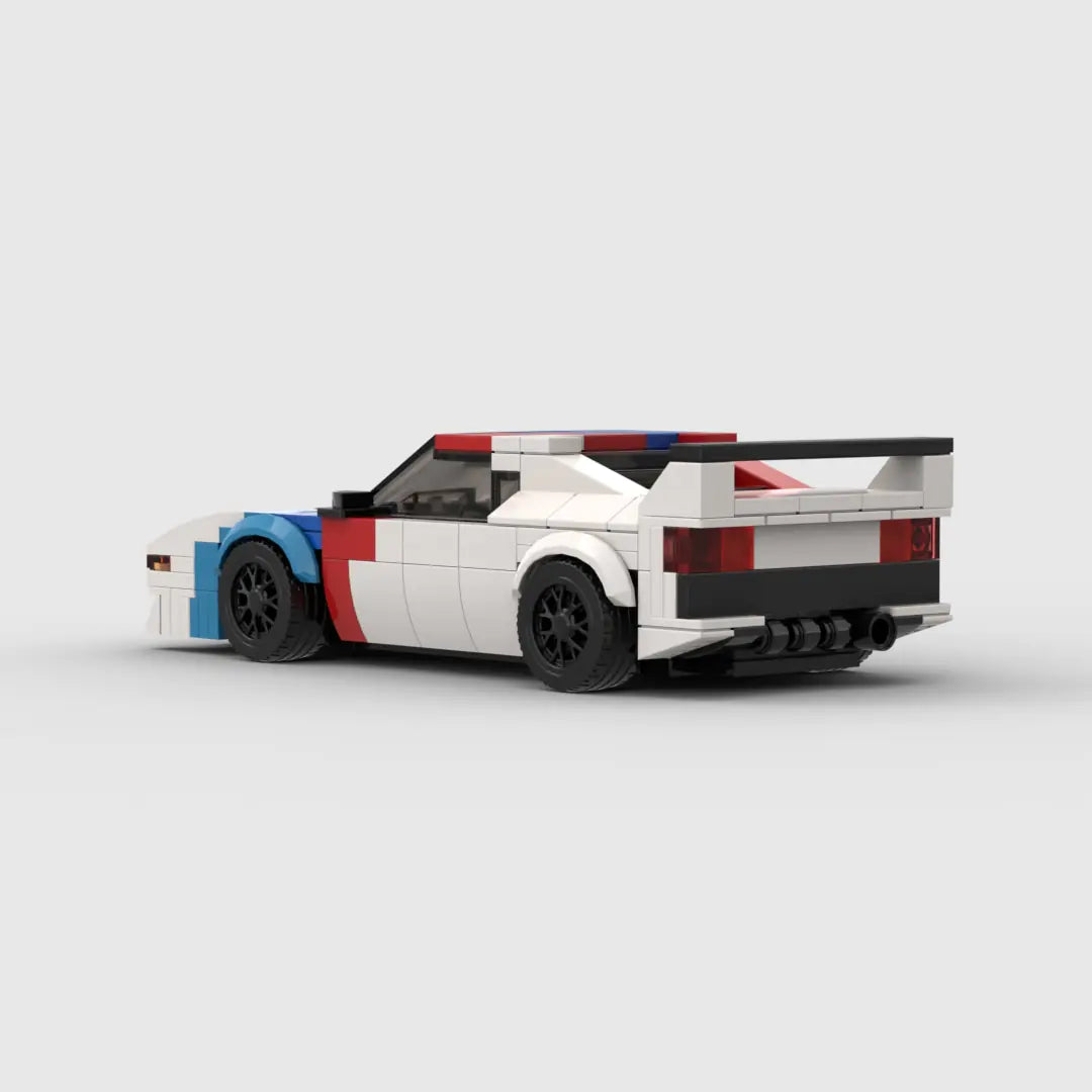 BMW M1 brick model - side profile view - TheBrickTube