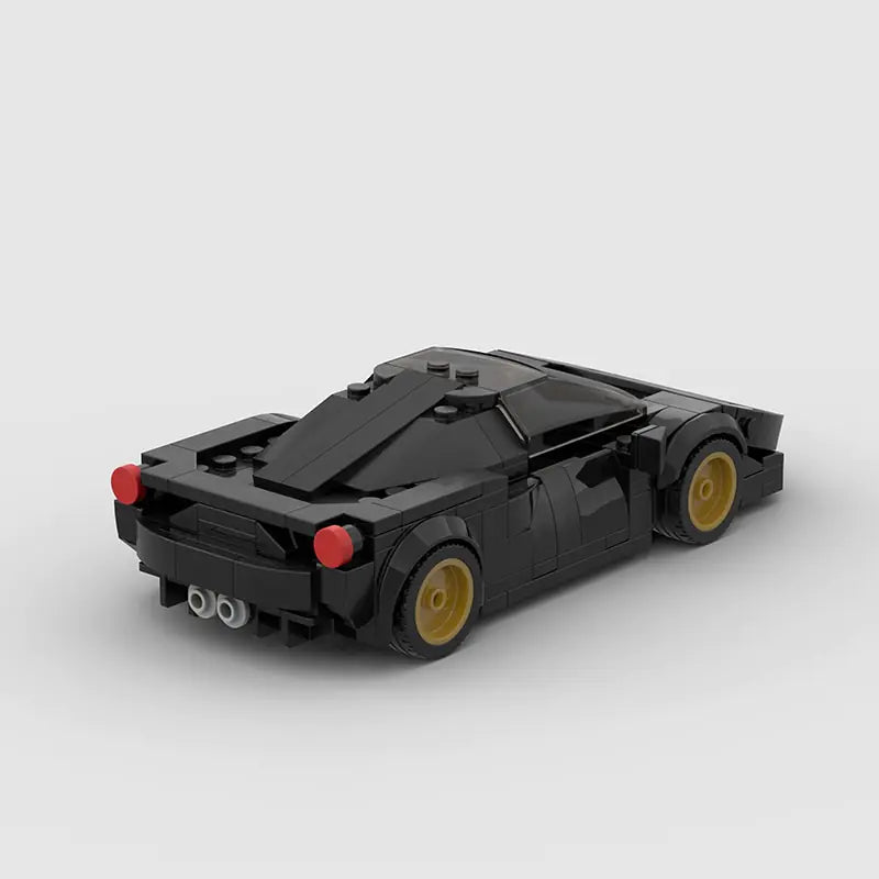 Ferrari 458 brick model - side profile view - TheBrickTube