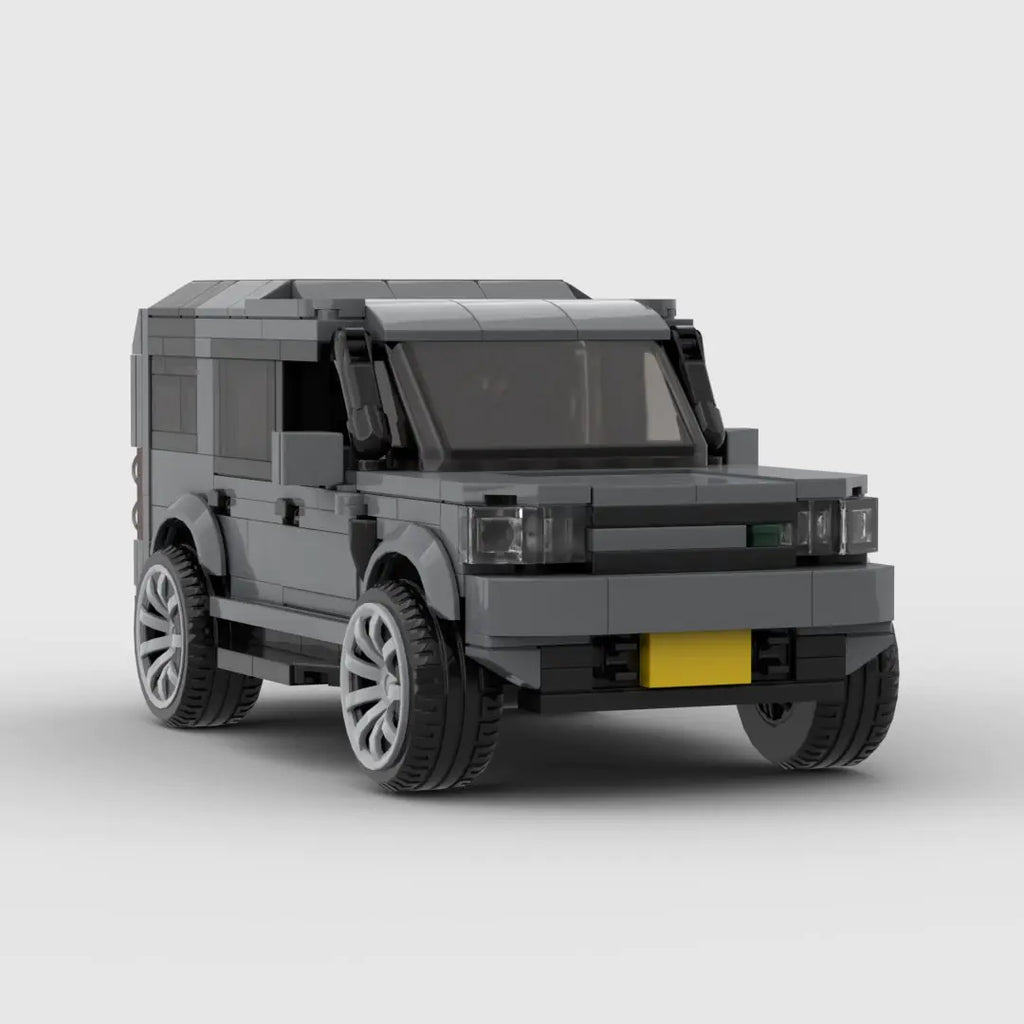 Land Rover Discovery 3/4|Christmas Edition brick model - rear angle view - TheBrickTube