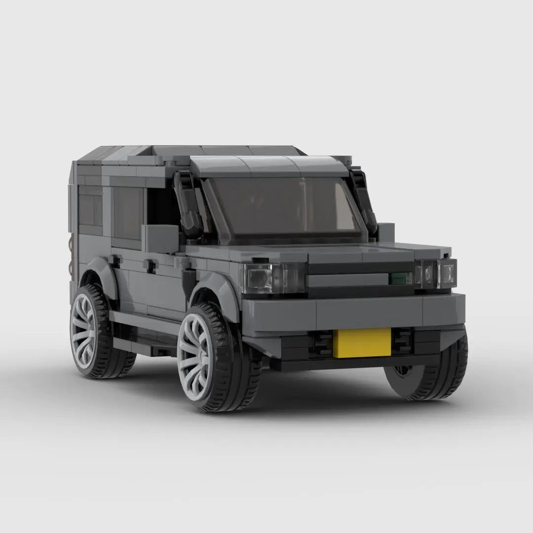 Land Rover Discovery 3/4 brick model - rear angle view - TheBrickTube