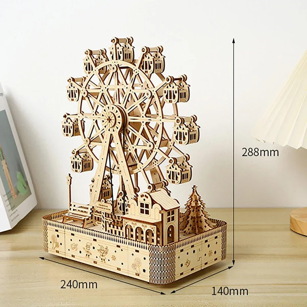 Ferris Wheel 3D Wooden Puzzle – DIY Assembly Model for Display & Decor - Image 7 of 7 | TheBrickTube