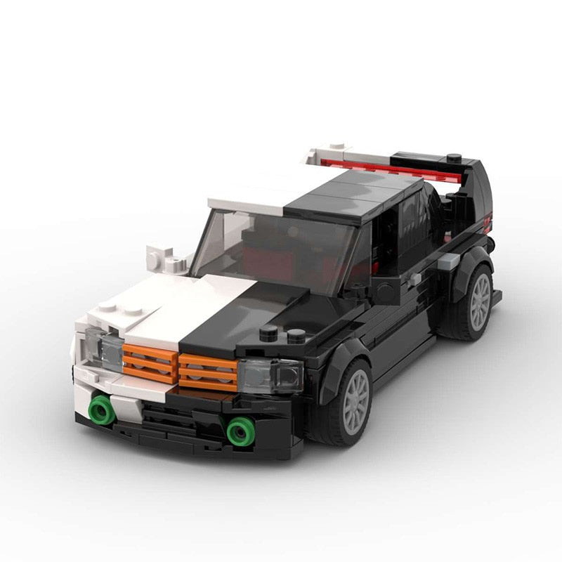 Mercedes-Benz 190E ASAP Rocky brick model - display view - TheBrickTube