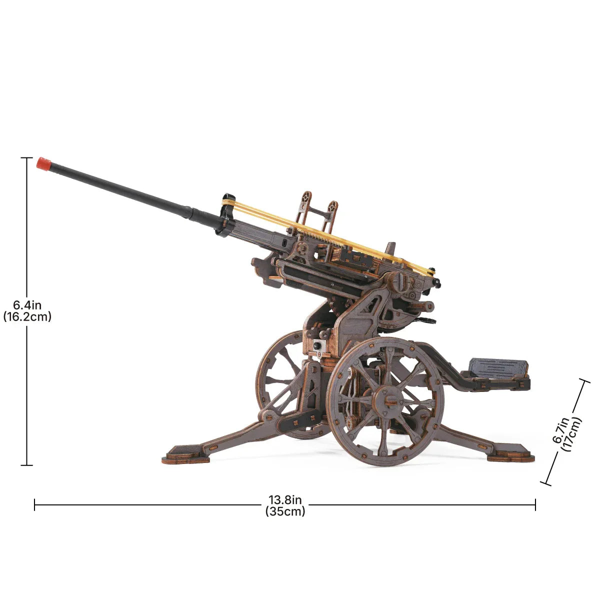 Mechanical Artillery 3D Wooden Puzzle – Adjustable Aim Model Kit - Image 5 of 5 | TheBrickTube