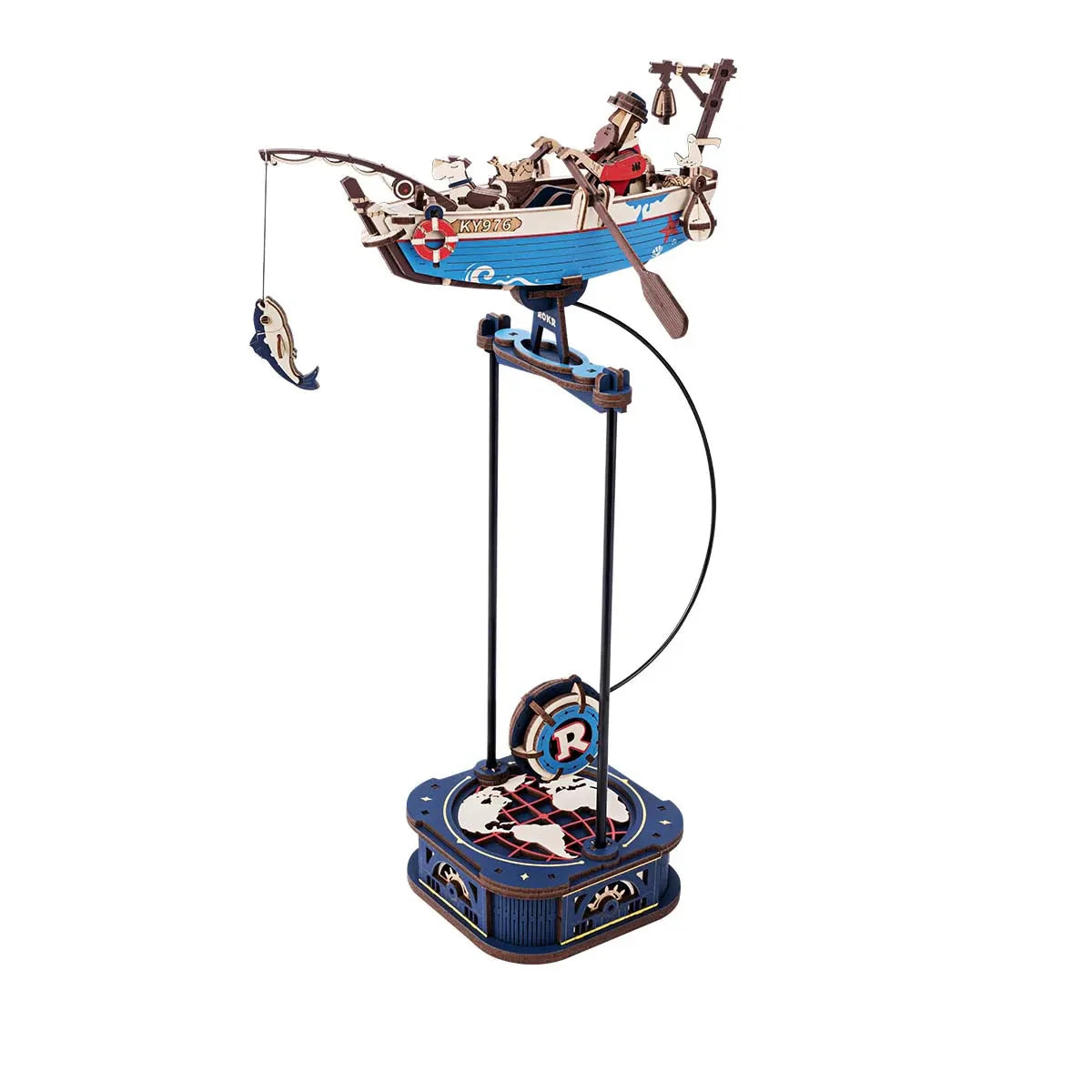 Mechanical Gravity Swing 3D Wooden Puzzle Model Kit – Creative Desktop Build for - Main Image | TheBrickTube