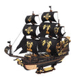 3D Wooden Sailing Ship Puzzle – Seahouse Barque Model DIY Kit Home Desk Decorati - Main Image | TheBrickTube