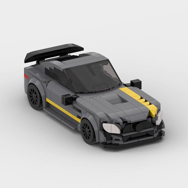Mercedes-Benz AMG GT-R brick model - rear angle view - TheBrickTube