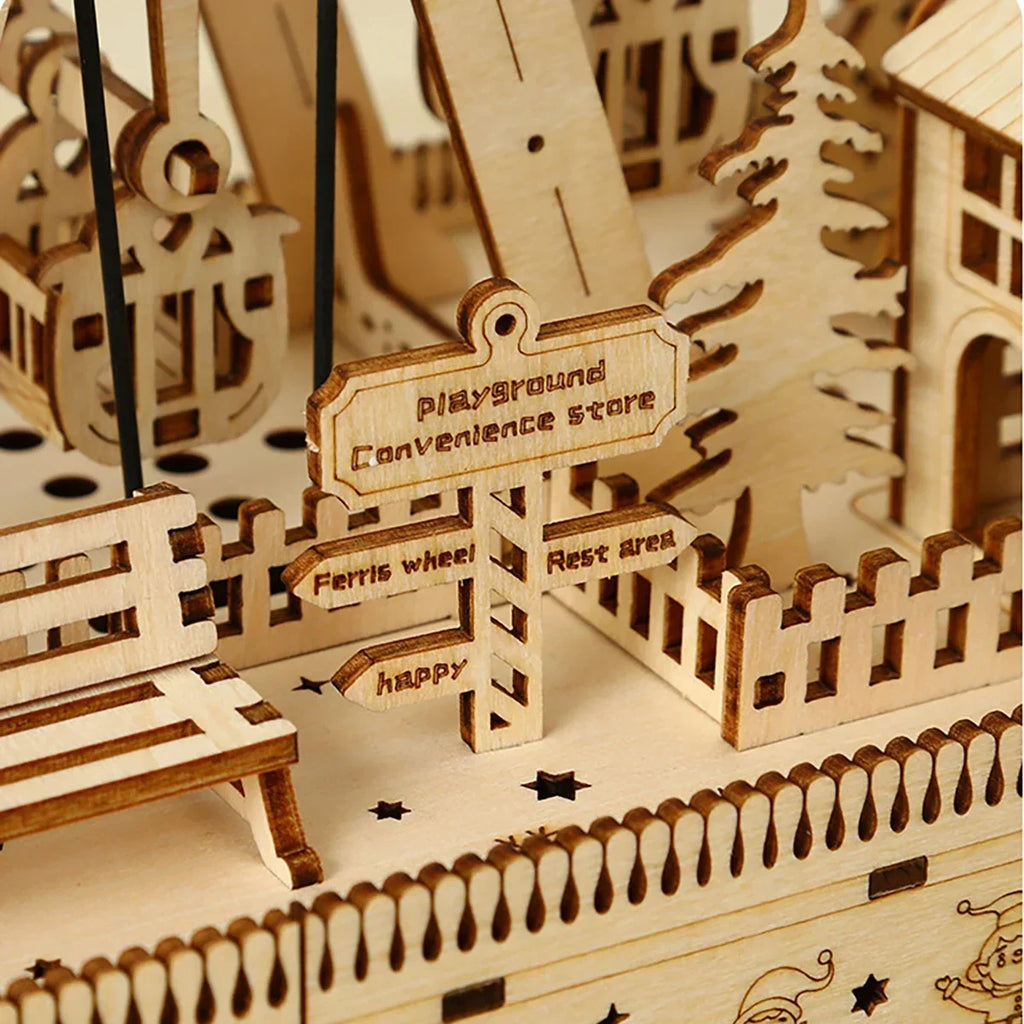 Ferris Wheel 3D Wooden Puzzle – DIY Assembly Model for Display & Decor - Image 3 of 7 | TheBrickTube