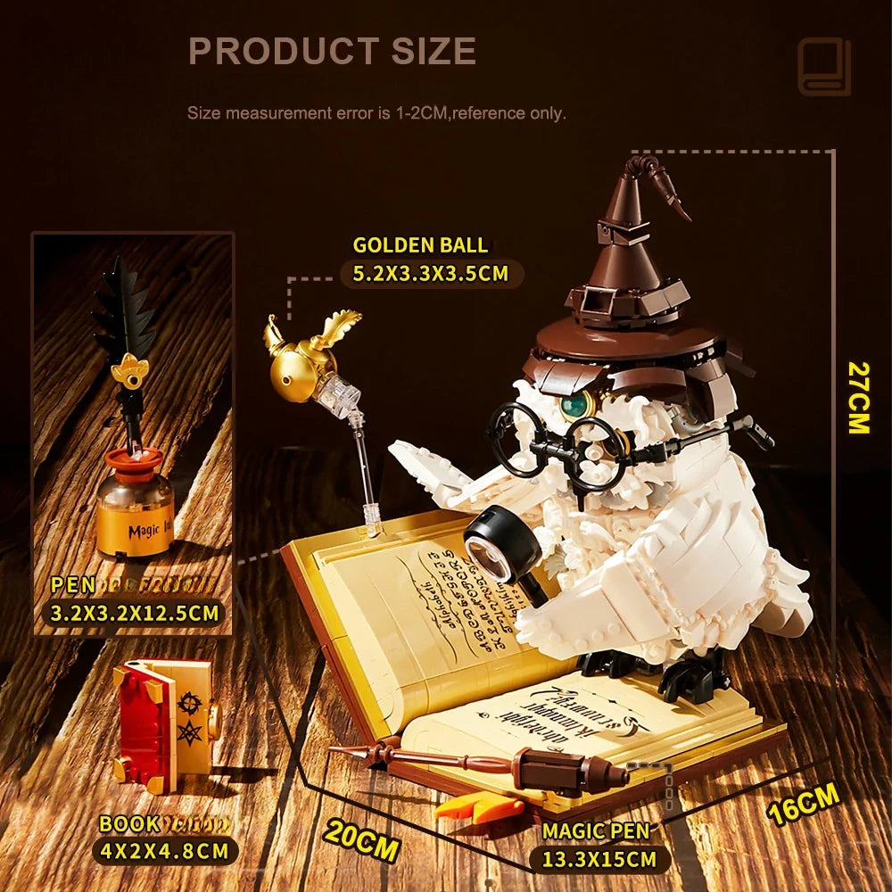 Magical Owl Doctor Building Blocks – Light-Up Book Model 074 - Image 5 of 7 | TheBrickTube