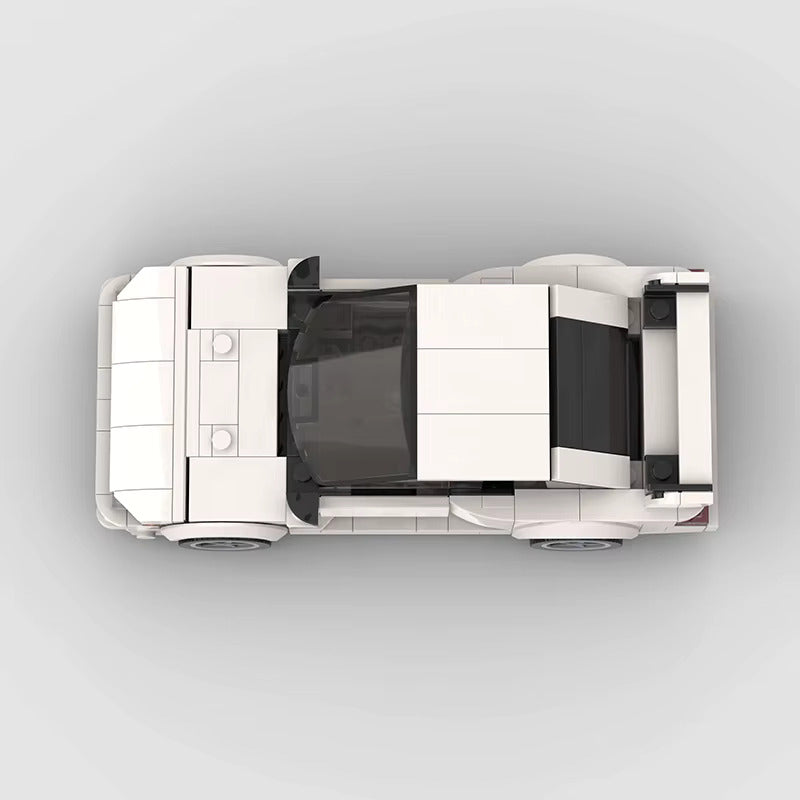 Nissan Silvia S13 200SX brick model - detail close-up - TheBrickTube