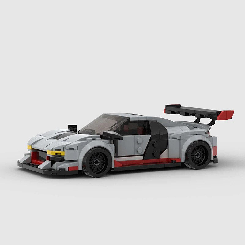 Audi R8 GT3 Widebody brick model - detail close-up - TheBrickTube