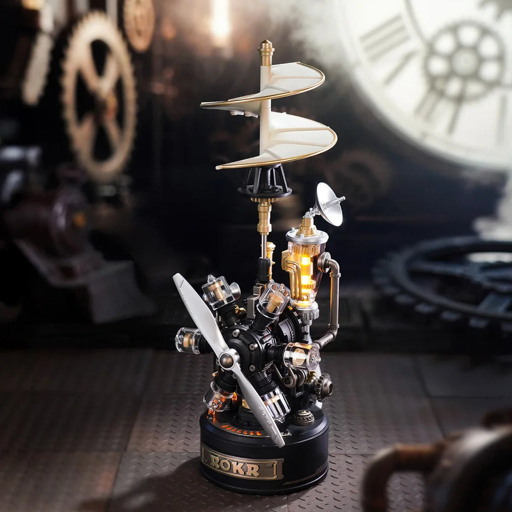 Da Vinci Helicopter Model Kit – 3D Mechanical Puzzle with LED - Image 2 of 6 | TheBrickTube