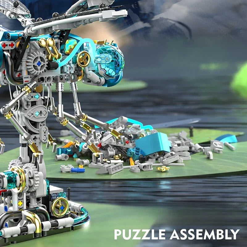Mechanical Dragonfly Building Blocks – Moving Parts DIY Model Kit - Image 3 of 7 | TheBrickTube