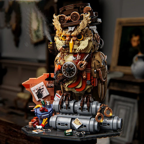 1200+PCS Owl Detective Building Blocks – Magic Animal Model 073 - Image 2 of 4 | TheBrickTube