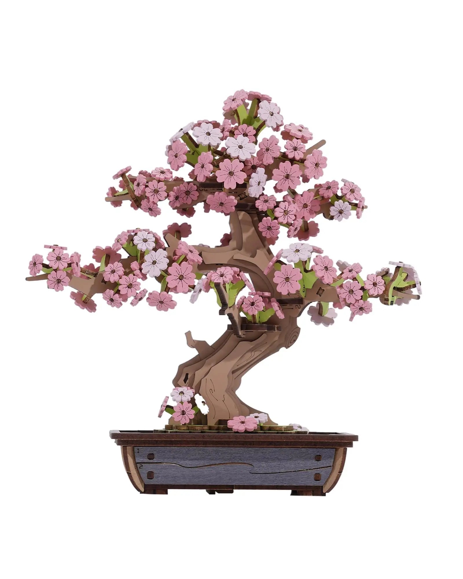 Sakura Bonsai Wooden 3D Puzzle – Easy Assembly Evergreen Pine Model Kit for Home Decor & Gifts - Image 4 of 6 | TheBrickTube
