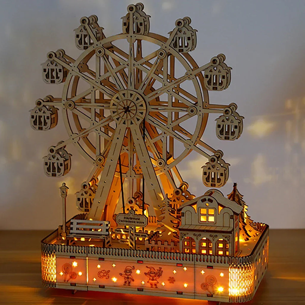 Ferris Wheel 3D Wooden Puzzle – DIY Assembly Model for Display & Decor - Image 2 of 7 | TheBrickTube