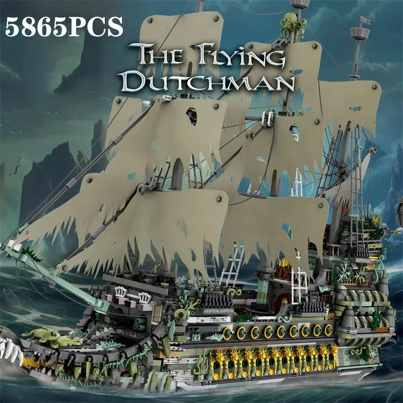 5865PCS Ghost Pirate Ship Building Blocks – Collector Edition Model 078 - Image 2 of 6 | TheBrickTube