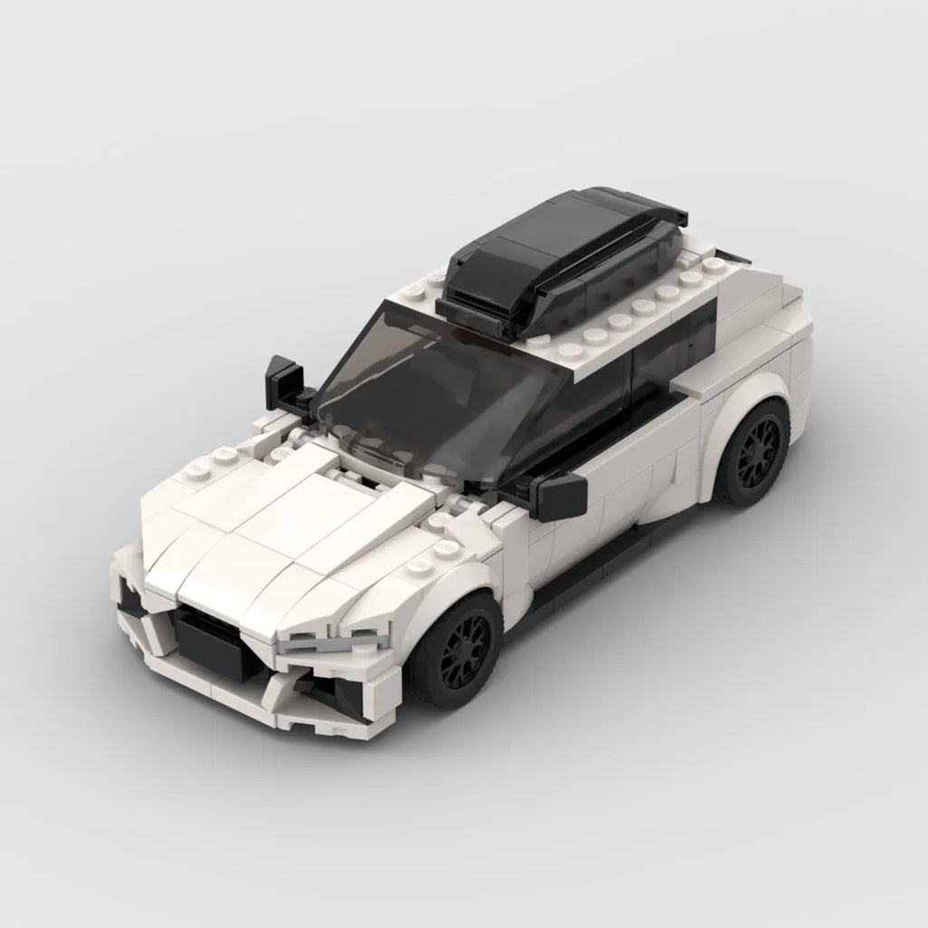 Audi RS6 brick model - rear angle view - TheBrickTube