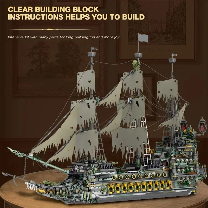 5865PCS Ghost Pirate Ship Building Blocks – Collector Edition Model 078 - Image 3 of 6 | TheBrickTube