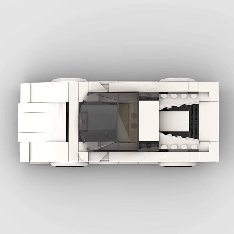 Ferrari Testarossa brick model - detail close-up - TheBrickTube